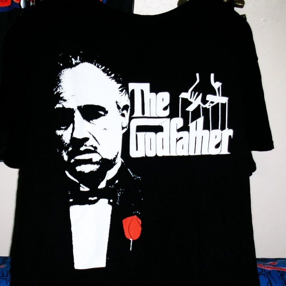godfather marlon brando logo official m tee - mafia mob movie crime  new york  v